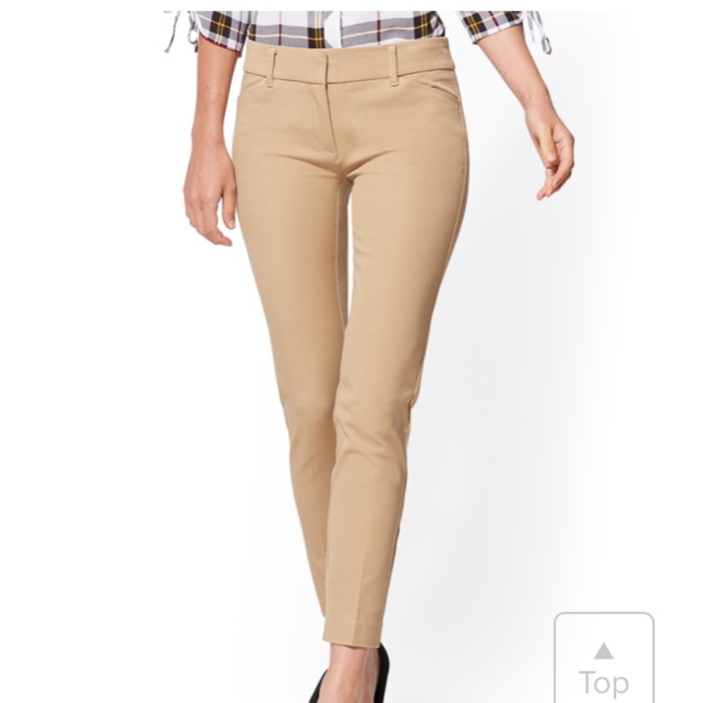NY and Company Audrey slim ankle pant camel